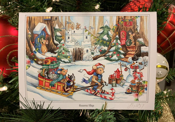 Merry Mousemas card